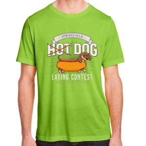 Dog Eating In Springfield Ohio Springfield Dog Cat Eating Gift Adult ChromaSoft Performance T-Shirt