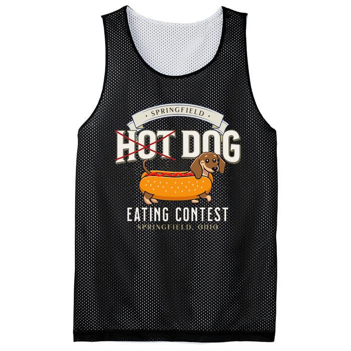 Dog Eating In Springfield Ohio Springfield Dog Cat Eating Gift Mesh Reversible Basketball Jersey Tank