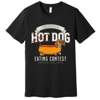 Dog Eating In Springfield Ohio Springfield Dog Cat Eating Gift Premium T-Shirt