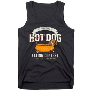 Dog Eating In Springfield Ohio Springfield Dog Cat Eating Gift Tank Top