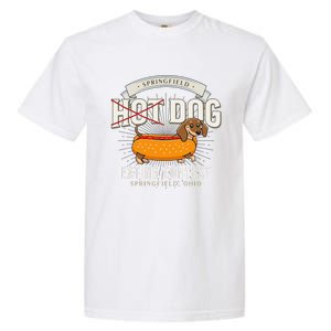 Dog Eating In Springfield Ohio Springfield Dog Cat Eating Gift Garment-Dyed Heavyweight T-Shirt