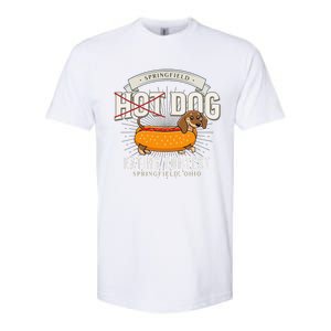 Dog Eating In Springfield Ohio Springfield Dog Cat Eating Gift Softstyle CVC T-Shirt