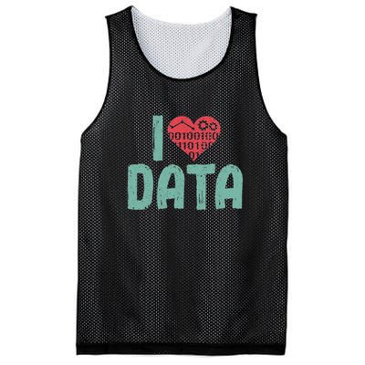 Data Encoder I Love Statistics Data Science Data Analysts Mesh Reversible Basketball Jersey Tank