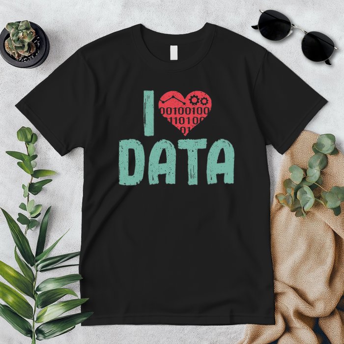 Data Encoder I Love Statistics Data Science Data Analysts Premium T-Shirt