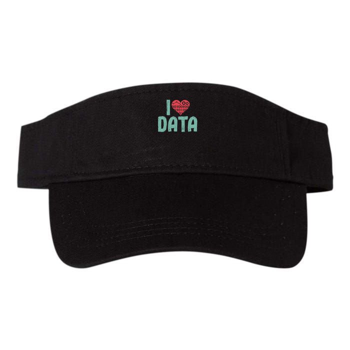 Data Encoder I Love Statistics Data Science Data Analysts Valucap Bio-Washed Visor