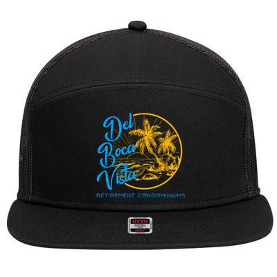 Del Boca Vista Retirement Condominiums 7 Panel Mesh Trucker Snapback Hat