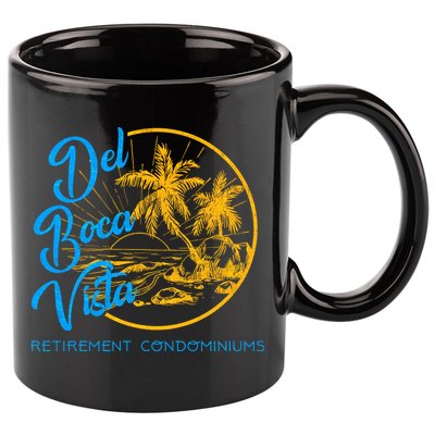 Del Boca Vista Retirement Condominiums 11oz C Handle Ceramic Mug