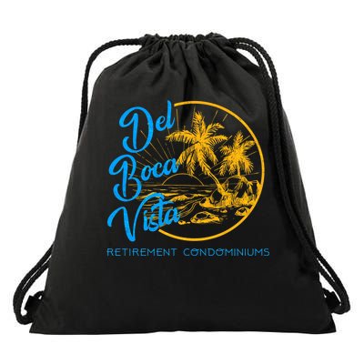 Del Boca Vista Retirement Condominiums Drawstring Bag