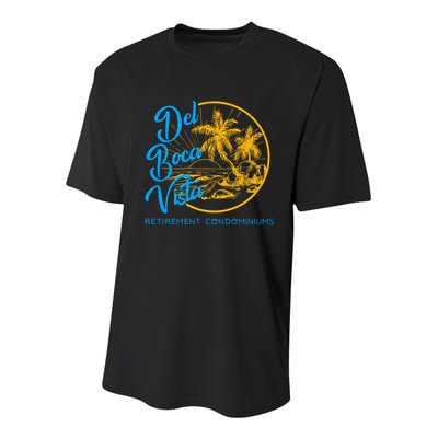 Del Boca Vista Retirement Condominiums Youth Performance Sprint T-Shirt