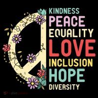 Diversity Equality Love Peace Human Rights Social Justice T-Shirt