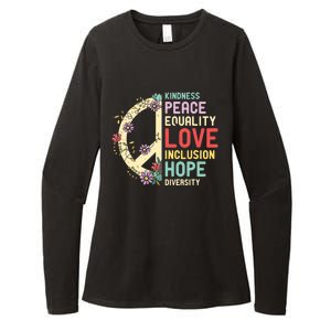 Diversity Equality Love Peace Human Rights Social Justice Womens CVC Long Sleeve Shirt