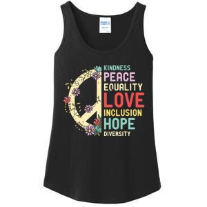 Diversity Equality Love Peace Human Rights Social Justice Ladies Essential Tank