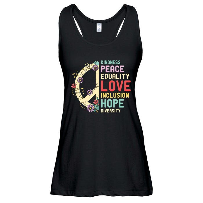 Diversity Equality Love Peace Human Rights Social Justice Ladies Essential Flowy Tank