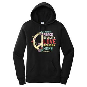 Diversity Equality Love Peace Human Rights Social Justice Women's Pullover Hoodie