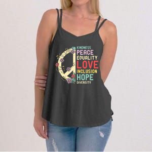 Diversity Equality Love Peace Human Rights Social Justice Women's Strappy Tank