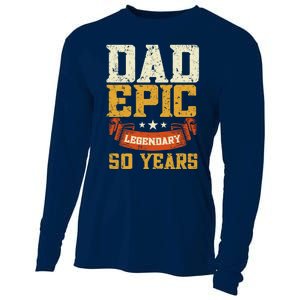 Dad Epic Legendary 50 Years Outfit 50th Birthday Cooling Performance Long Sleeve Crew