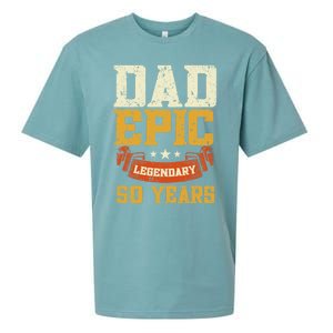 Dad Epic Legendary 50 Years Outfit 50th Birthday Sueded Cloud Jersey T-Shirt