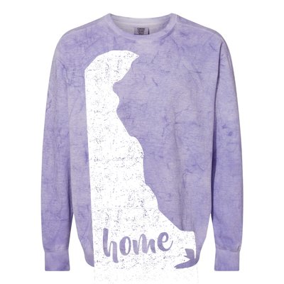 Delaware Home State Colorblast Crewneck Sweatshirt