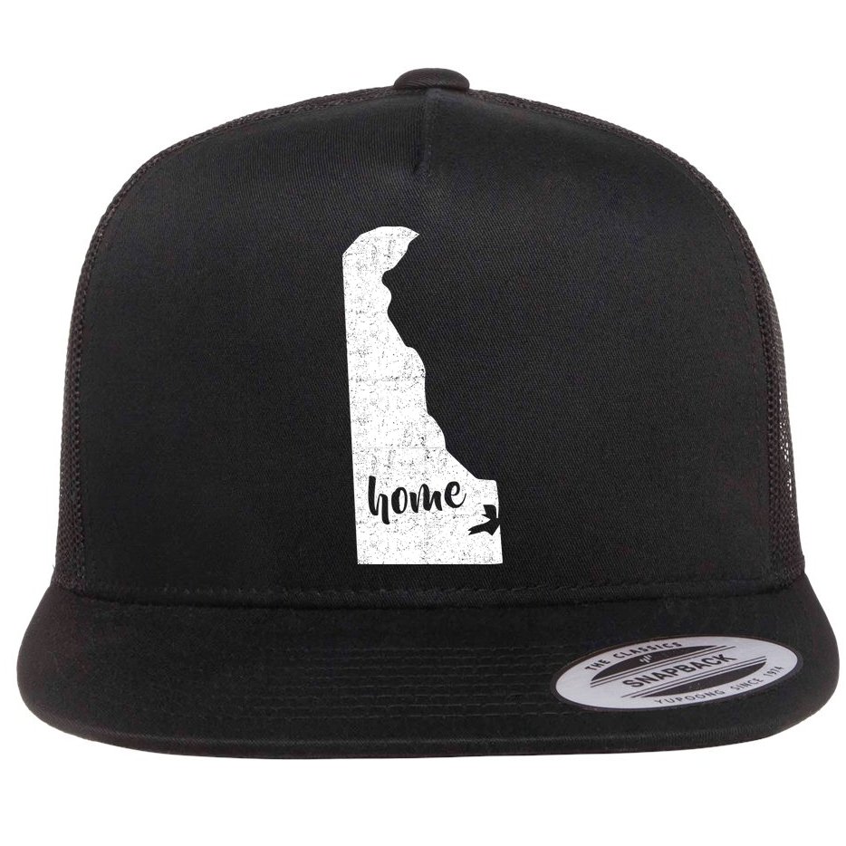 Delaware Home State Flat Bill Trucker Hat