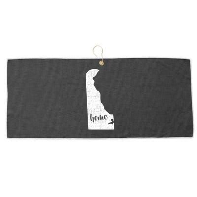 Delaware Home State Large Microfiber Waffle Golf Towel