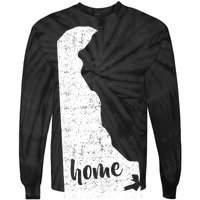 Delaware Home State Tie-Dye Long Sleeve Shirt