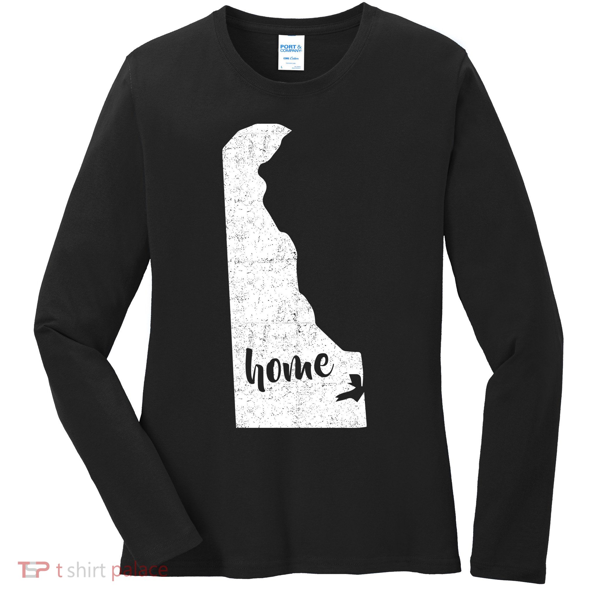 Delaware Home State Ladies Long Sleeve Shirt