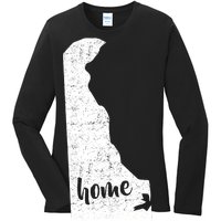 Delaware Home State Ladies Long Sleeve Shirt