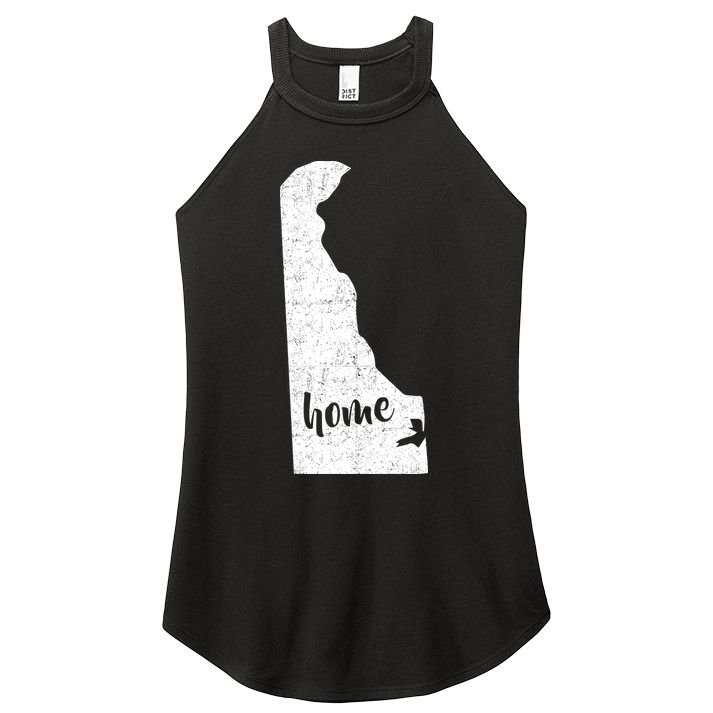 Delaware Home State Women's Perfect Tri Rocker Tank