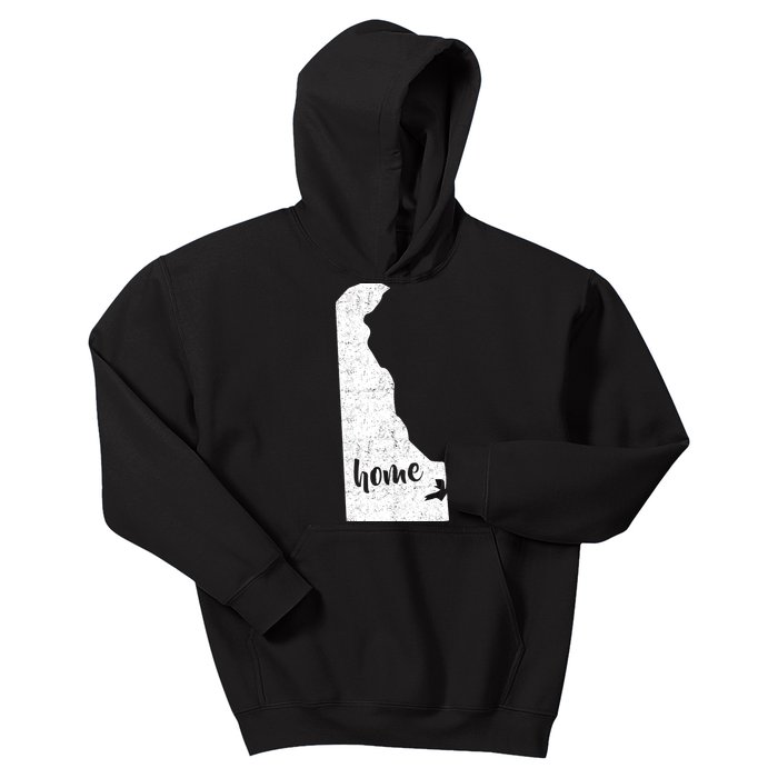 Delaware Home State Kids Hoodie