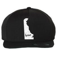 Delaware Home State Wool Snapback Cap