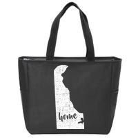 Delaware Home State Zip Tote Bag