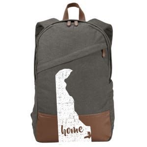 Delaware Home State Cotton Canvas Backpack