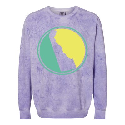 Delaware Vintage State Logo Colorblast Crewneck Sweatshirt