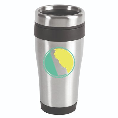 Delaware Vintage State Logo 16oz Travel Tumbler