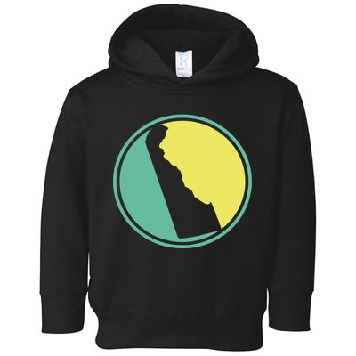 Delaware Vintage State Logo Toddler Hoodie