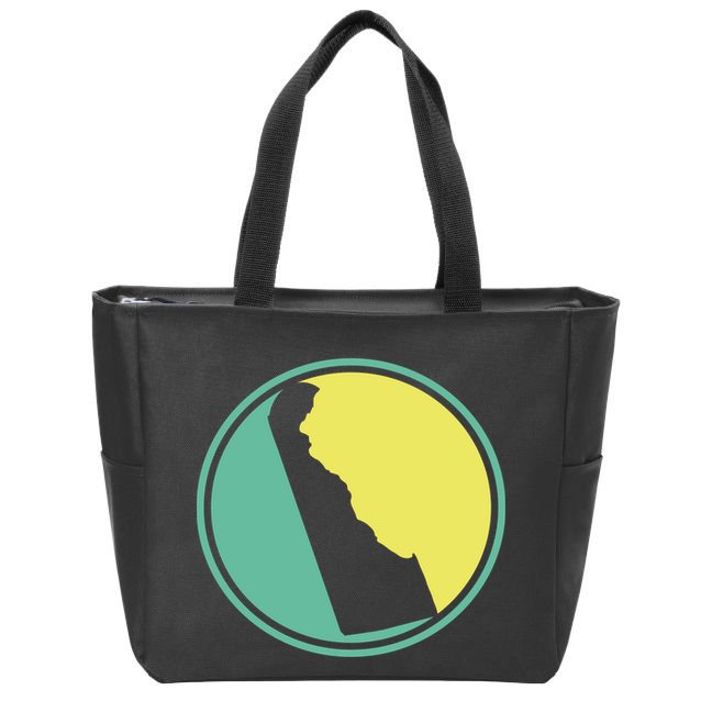 Delaware Vintage State Logo Zip Tote Bag