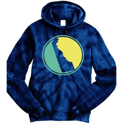 Delaware Vintage State Logo Tie Dye Hoodie