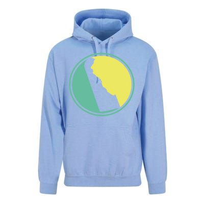 Delaware Vintage State Logo Unisex Surf Hoodie