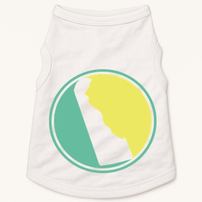 Delaware Vintage State Logo Doggie Tank