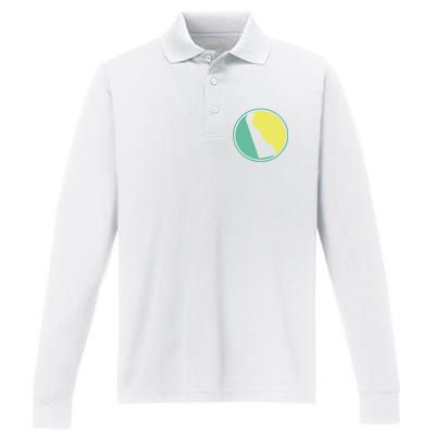 Delaware Vintage State Logo Performance Long Sleeve Polo