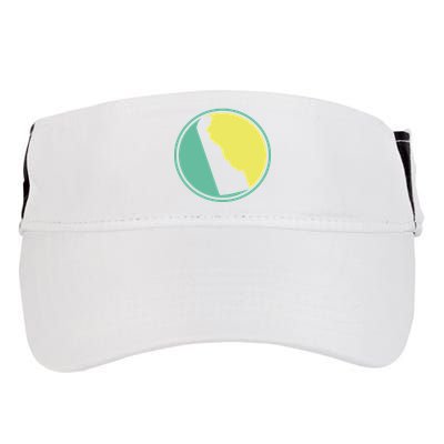 Delaware Vintage State Logo Adult Drive Performance Visor