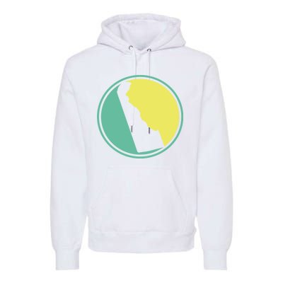 Delaware Vintage State Logo Premium Hoodie