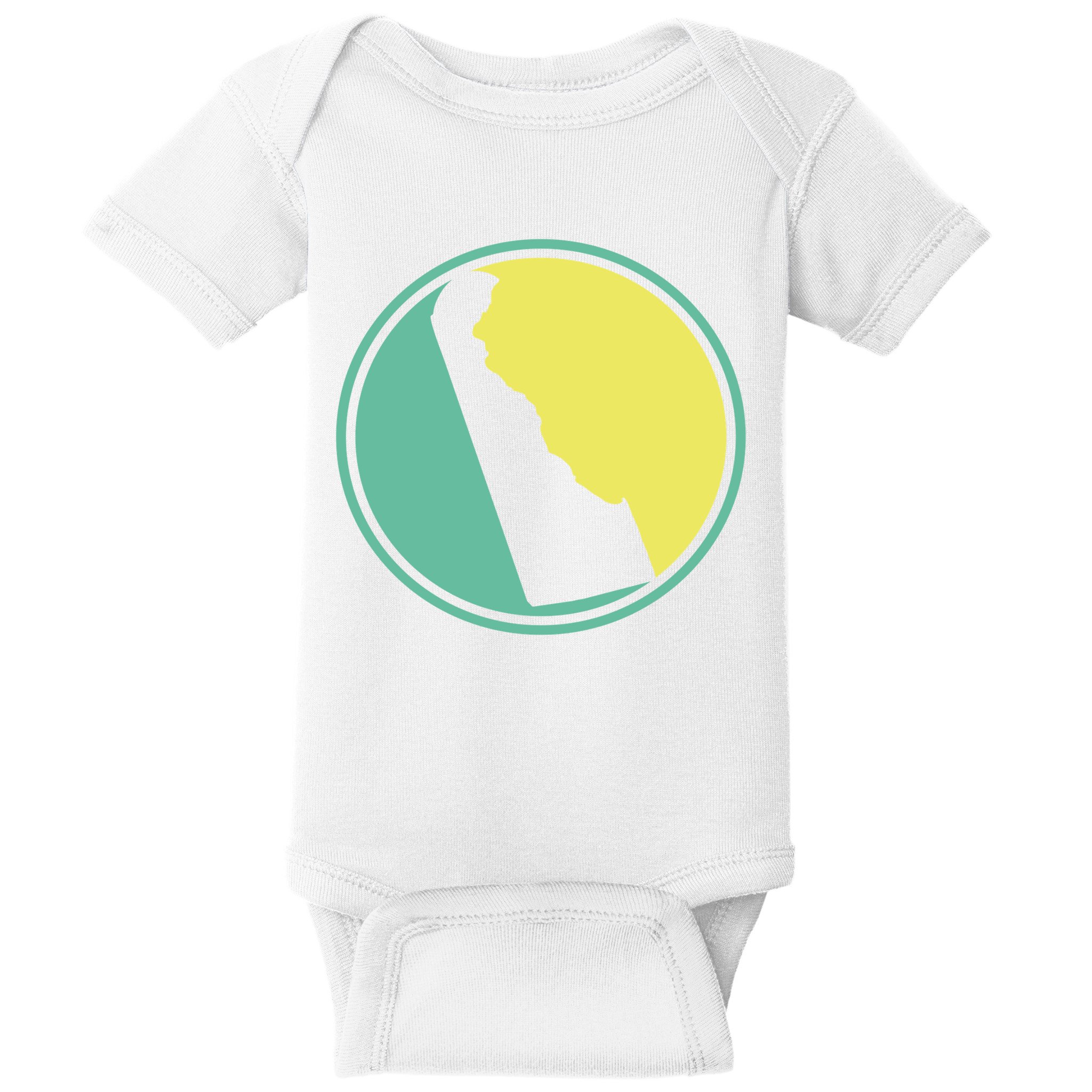 Delaware Vintage State Logo Baby Bodysuit