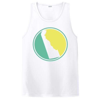 Delaware Vintage State Logo PosiCharge Competitor Tank