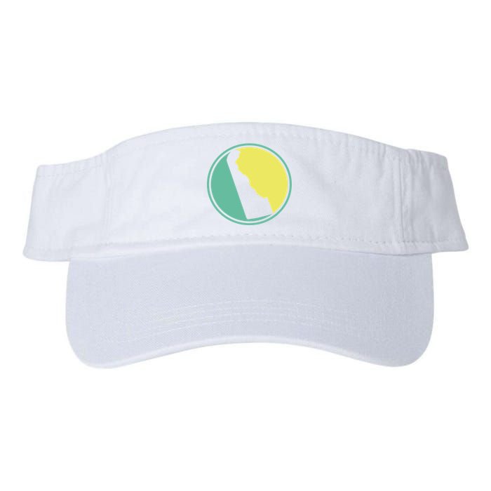 Delaware Vintage State Logo Valucap Bio-Washed Visor