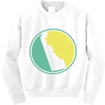 Delaware Vintage State Logo Kids Sweatshirt