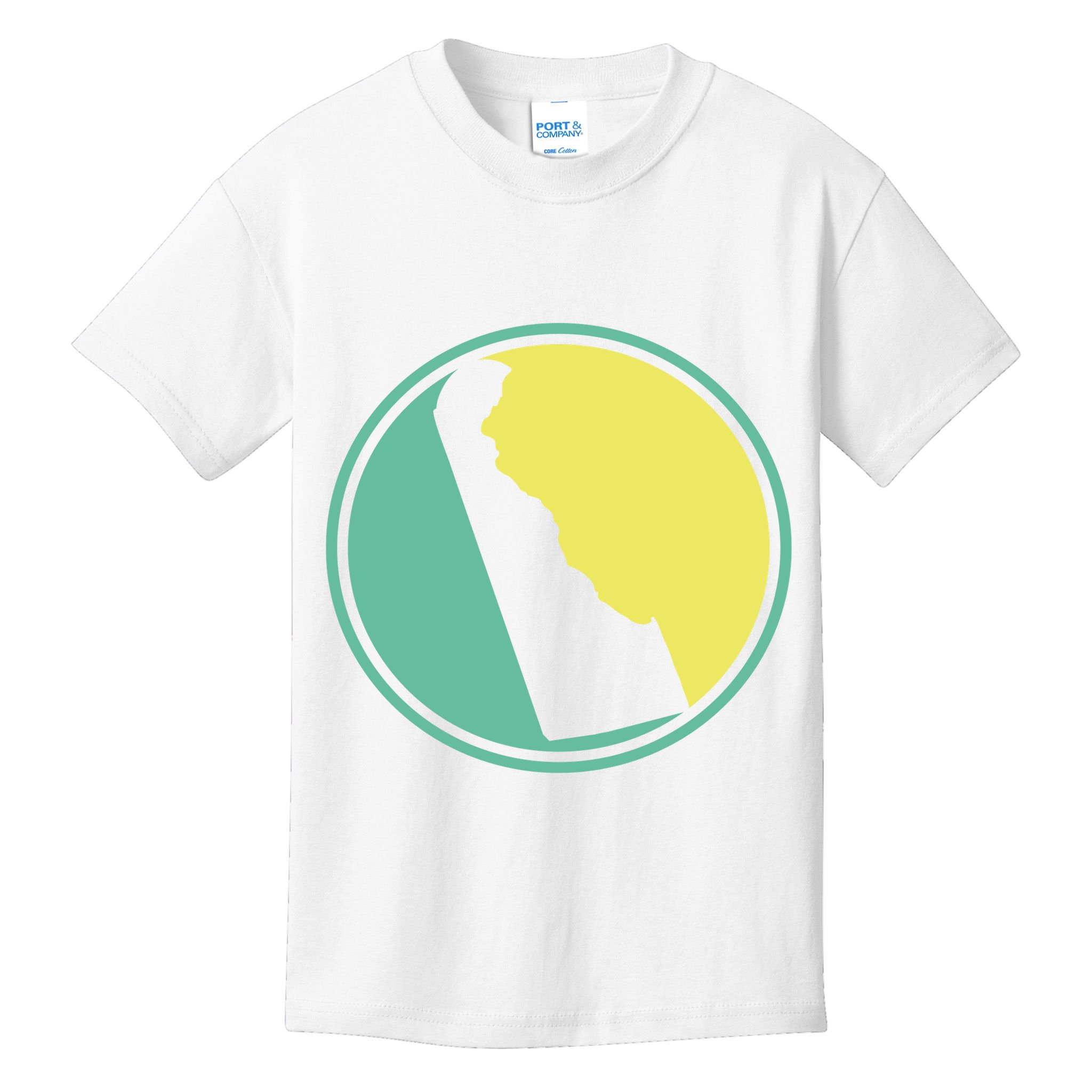 Delaware Vintage State Logo Kids T-Shirt