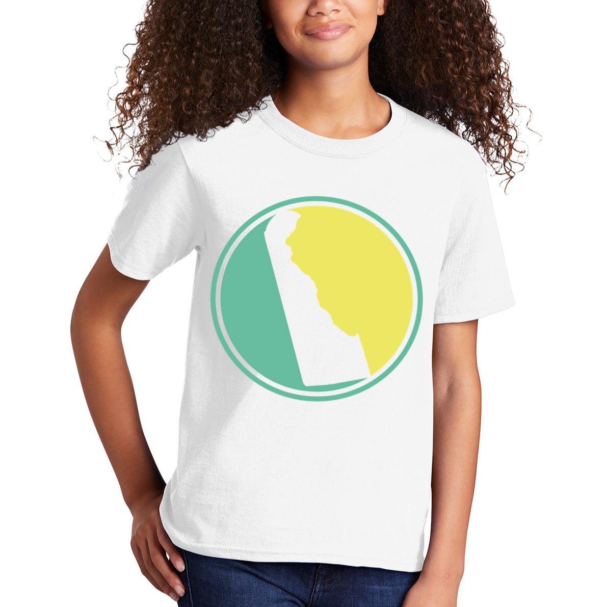 Delaware Vintage State Logo Kids T-Shirt