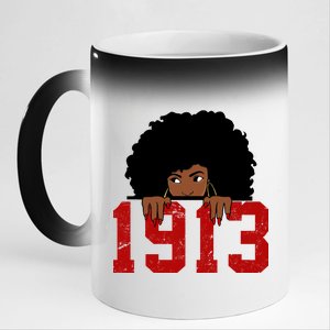 Delta Sorority DST 1913 11oz Black Color Changing Mug