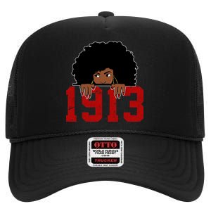 Delta Sorority DST 1913 High Crown Mesh Back Trucker Hat